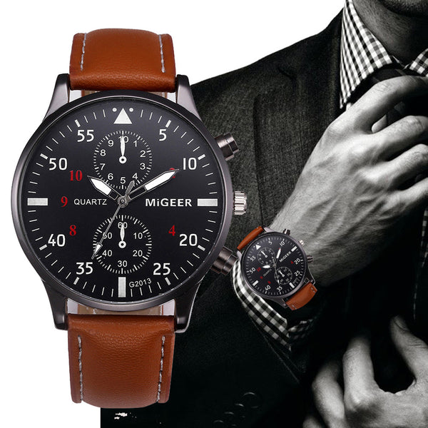 Leather Band Watches for Men - Top Brand