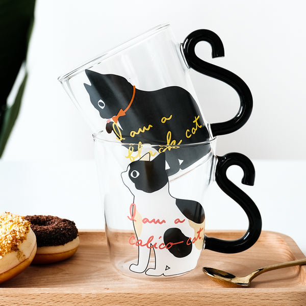 Kitchen Home Cute Cat Glass