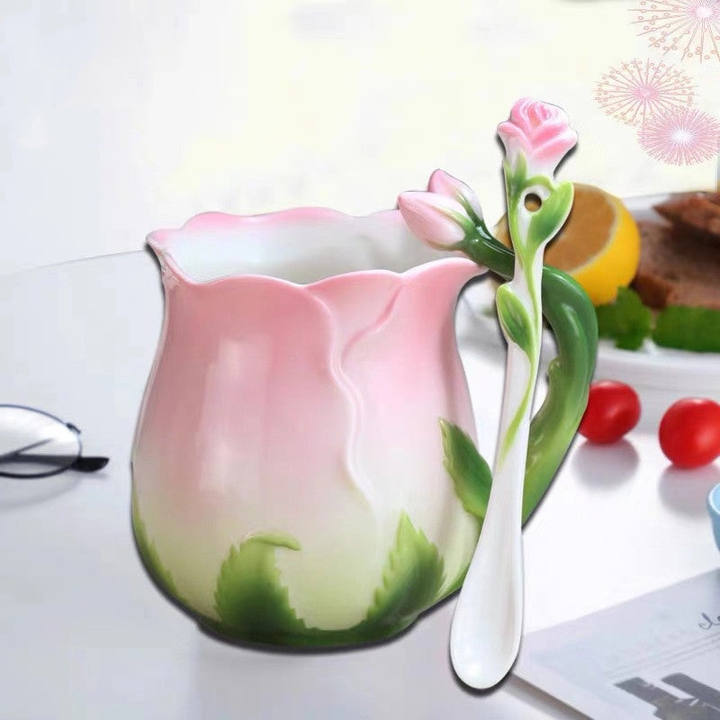 Flower Ceramic Coffee/Tea Cup