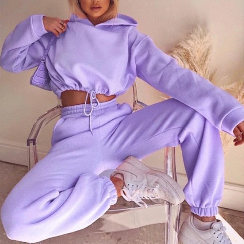 Two-Piece Fashion Long-Sleeved Sports And Leisure Suit