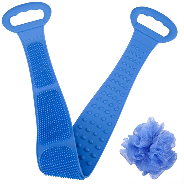 Back Scrubber For Shower Exfoliating, Silicon Body Brush For Bathing and Massage