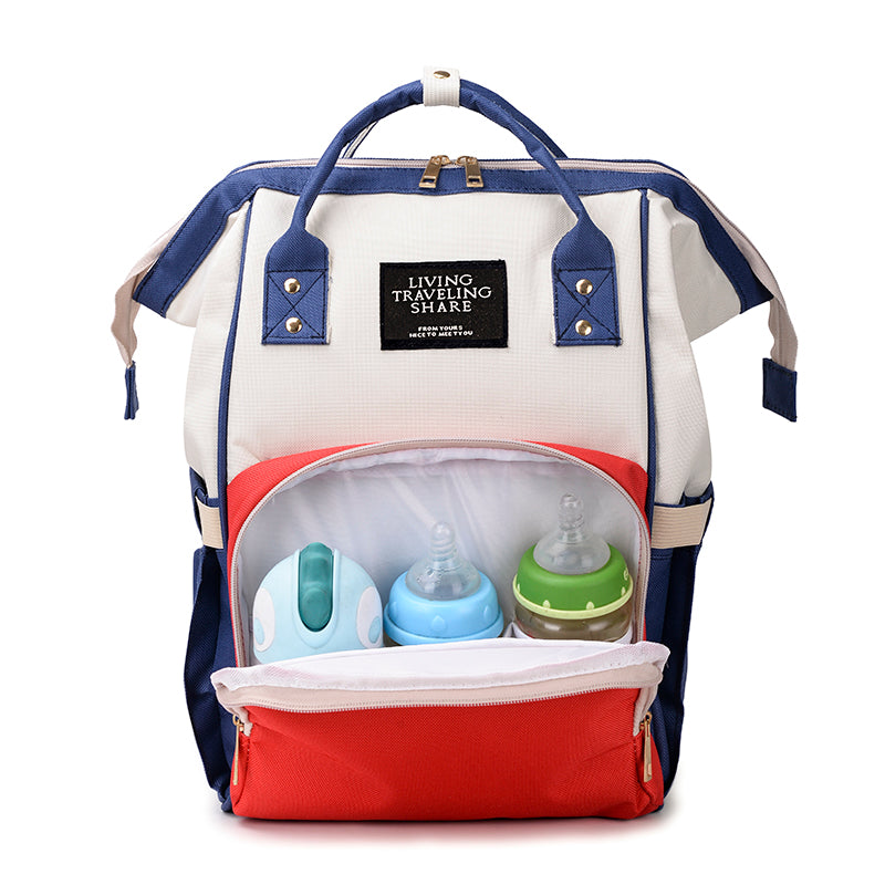 Trendy And Practical Single And Double Shoulder Portable Backpack Mother And Baby Bag