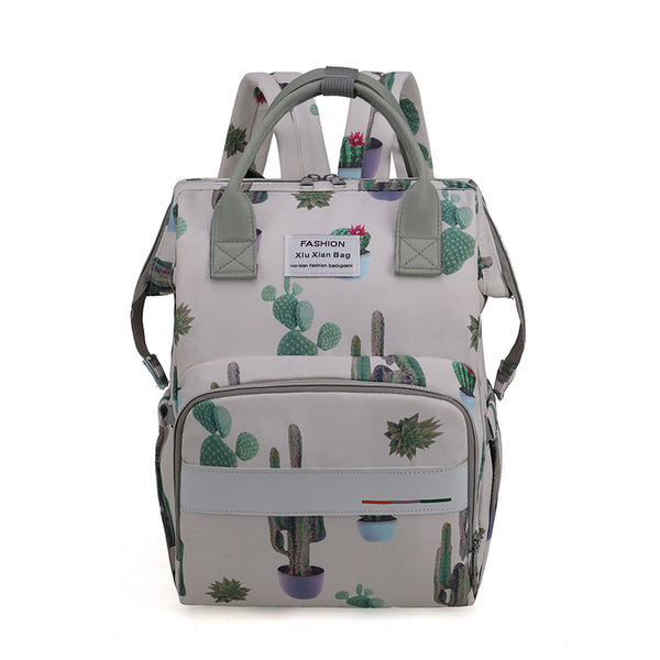 Printed Waterproof And Anti-Fouling Wide-Shoulder Eco-Friendly Backpack